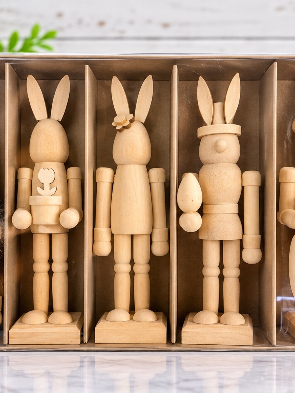 New Make Market Easter DIY mini wooden nutcracker craft set. Includes five